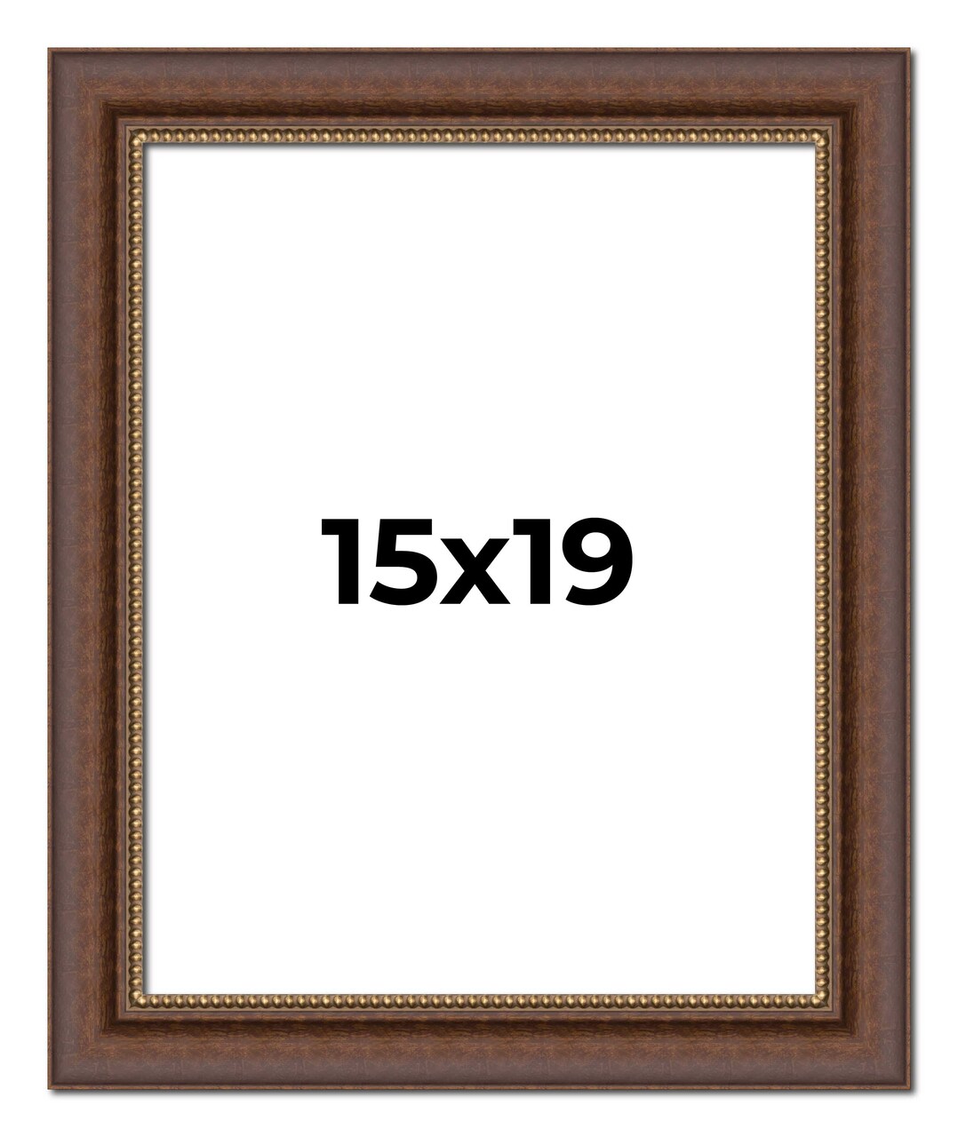 15x19 Traditional Picture Frame with UV-Resistant Acrylic & Acid Free Backing, Available in 3 Finishes - Black, Brown, Gold